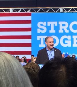 Vice Presidential nominee Tim Kaine speaks about Hillary Clinton 